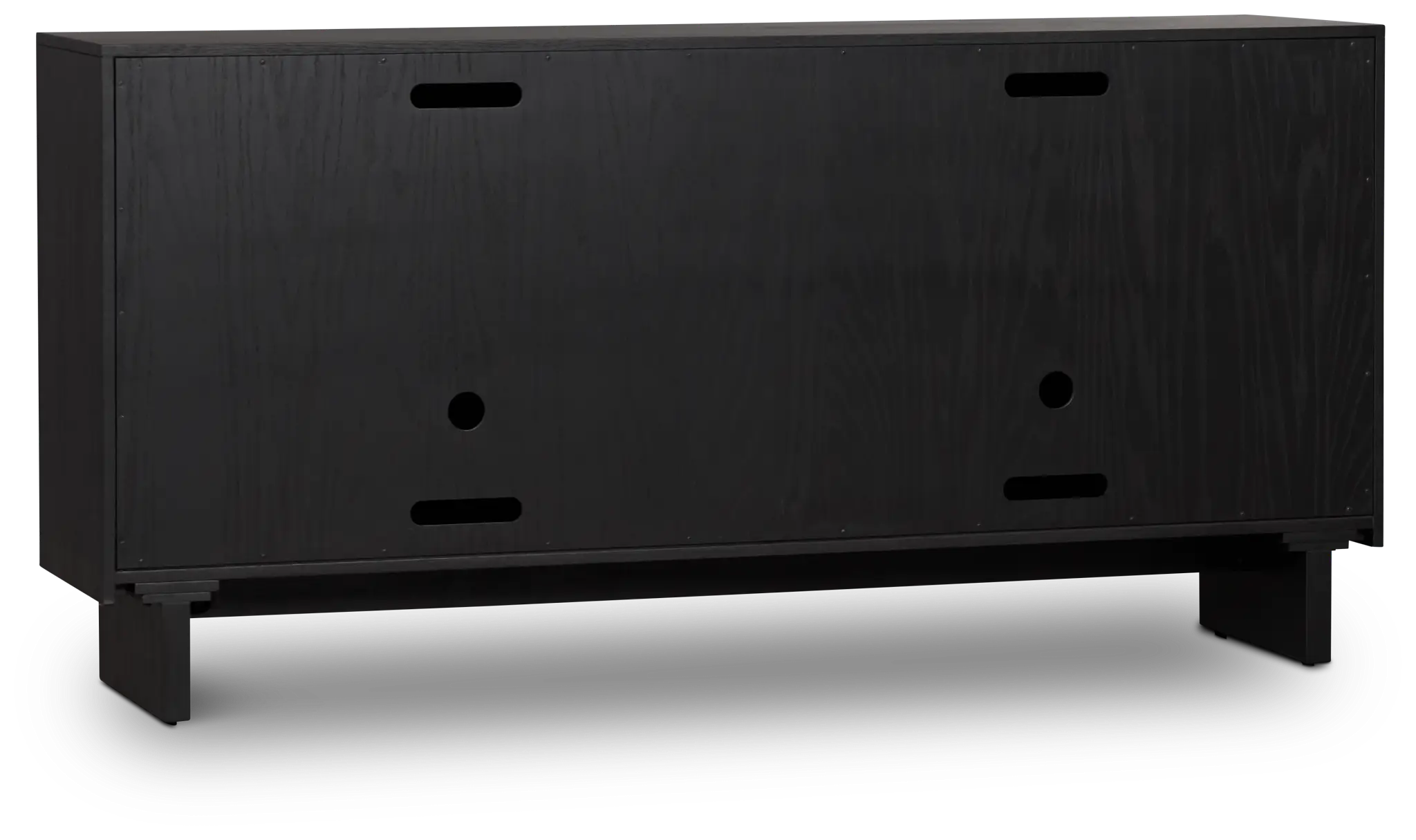 Palonna Black 4 Door Credenza Palonna Black 4 Door Credenza