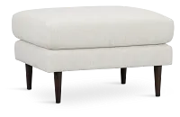 Easton Light Beige Fabric Ottoman