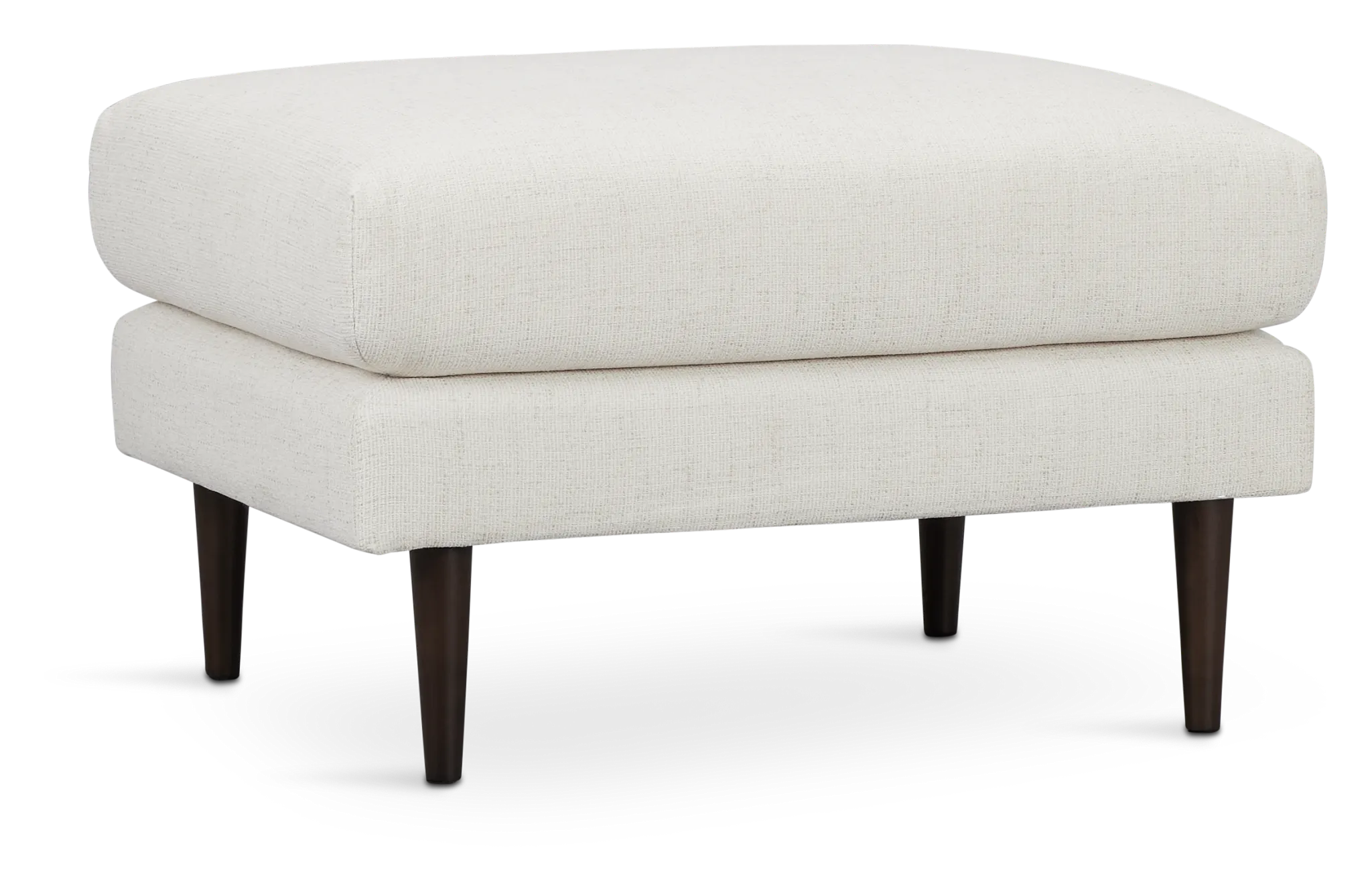Easton Light Beige Fabric Ottoman