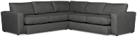 Brantley Dark Gray Fabric Small Two-arm Sectional