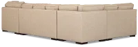 Sinclair Brown Fabric Right Cuddler Innerspring Sleeper Sectional
