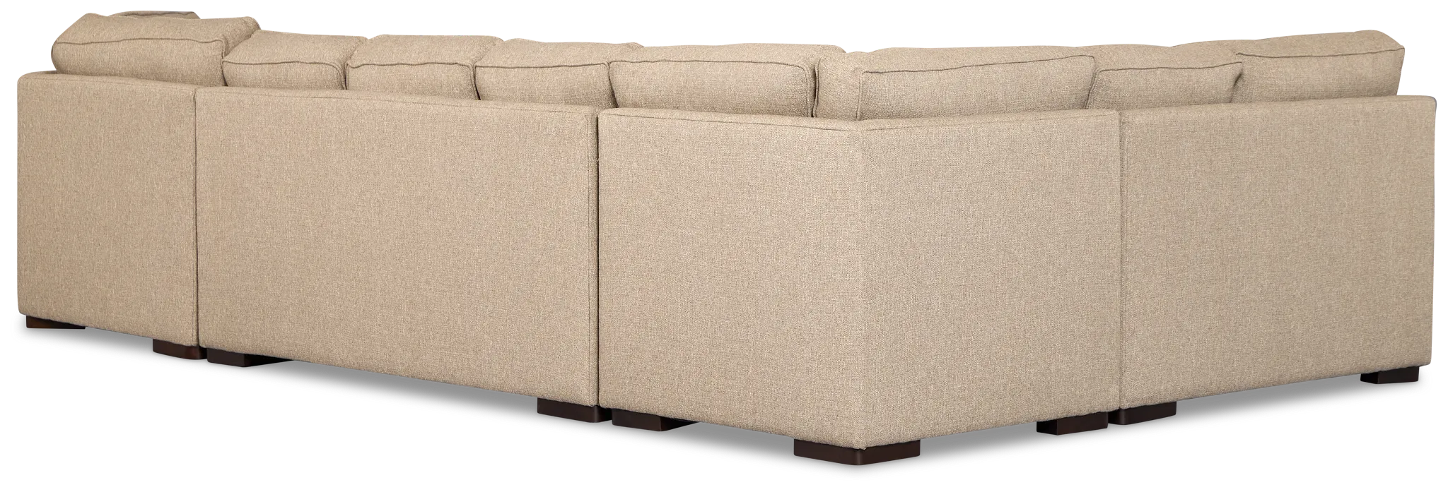 Sinclair Brown Fabric Right Cuddler Innerspring Sleeper Sectional