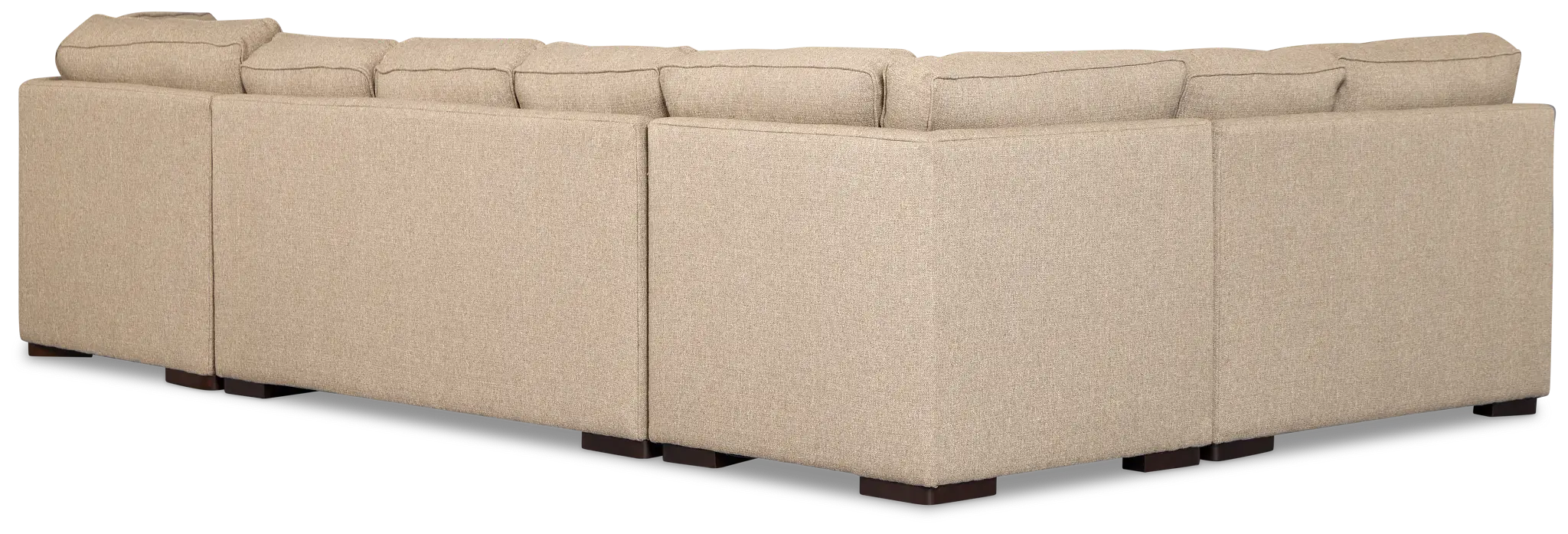 Sinclair Brown Fabric Right Cuddler Innerspring Sleeper Sectional Sinclair Brown Fabric Right Cuddler Innerspring Sleeper Sectional