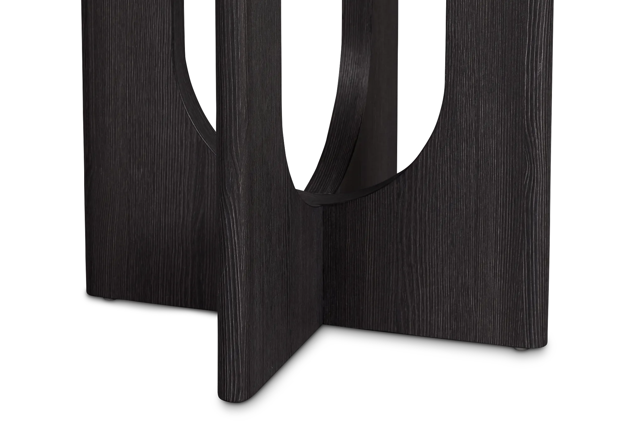 Lyndie Black Round End Table