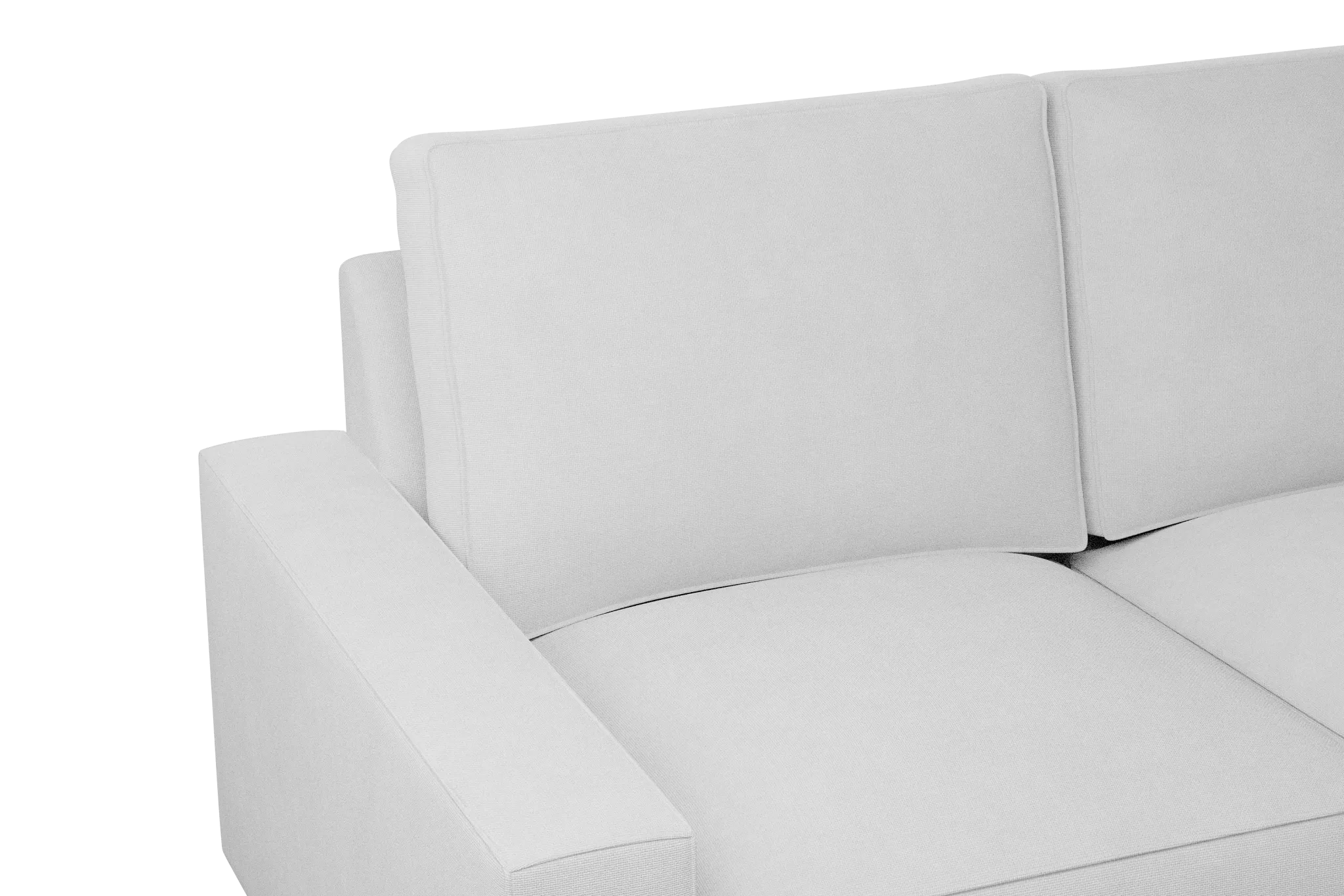 Edgewater Suave White Medium Right Chaise Sectional