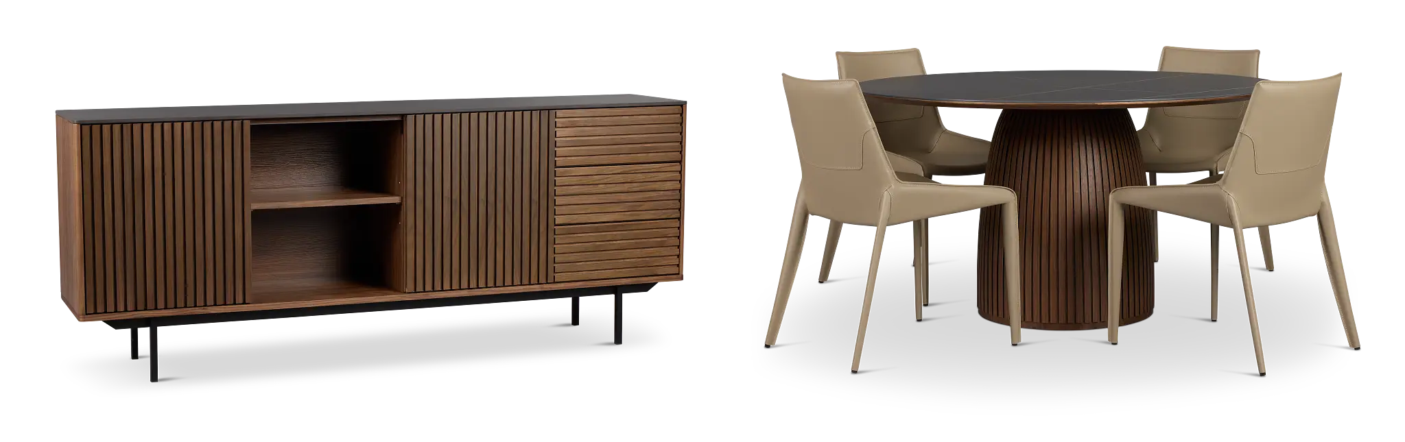 Wayne Two-tone Round Dining Room Wayne Two-tone Round Dining Room