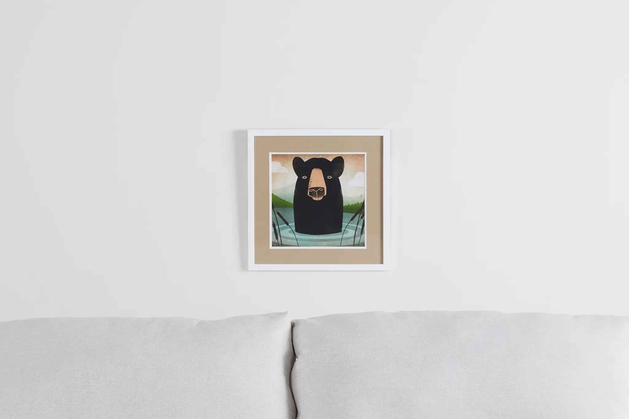 Bear Multicolored Framed Wall Art Bear Multicolored Framed Wall Art