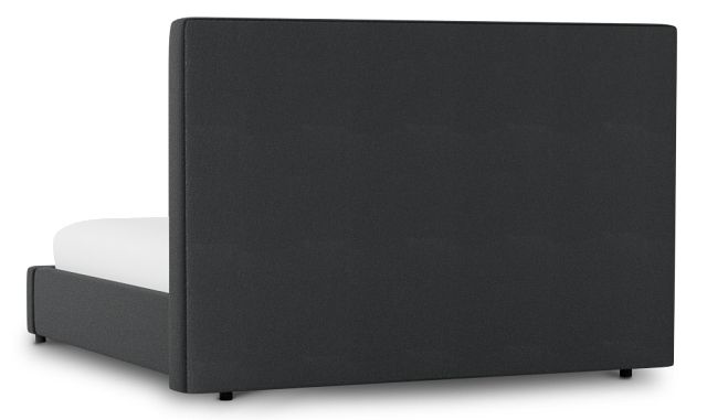 Grayton Elite Black 54" Upholstered Platform Bed