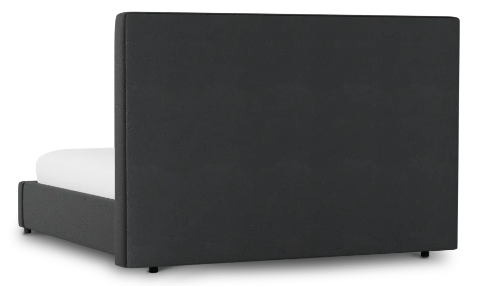 Grayton Elite Black 54" Upholstered Platform Bed