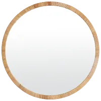 Hartley Light Brown Round Mirror
