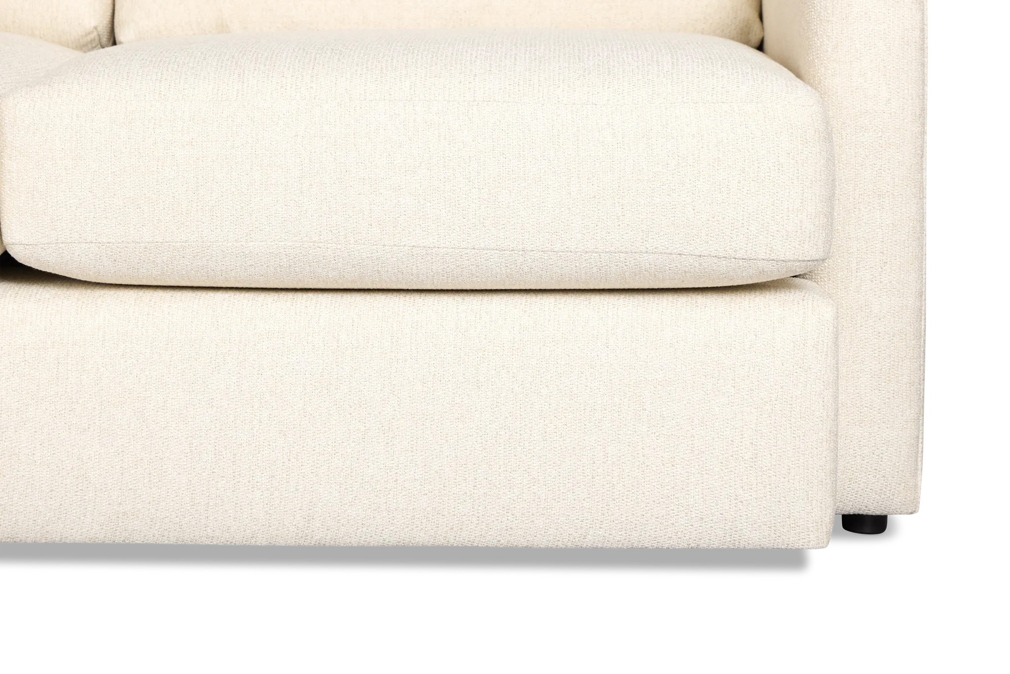 Maxwell Light Beige Fabric Small Two-arm Sectional