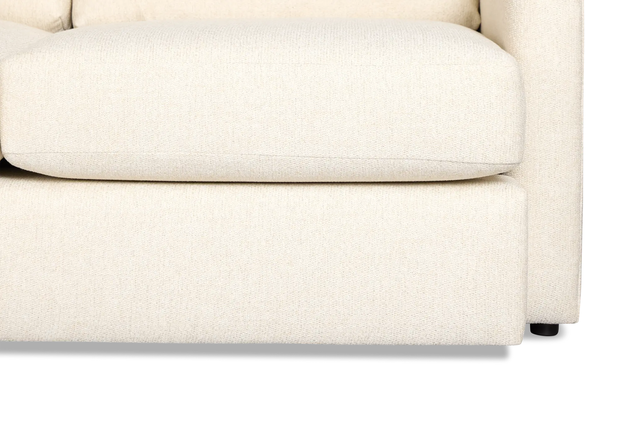 Maxwell Light Beige Fabric Small Two-arm Sectional Maxwell Light Beige Fabric Small Two-arm Sectional
