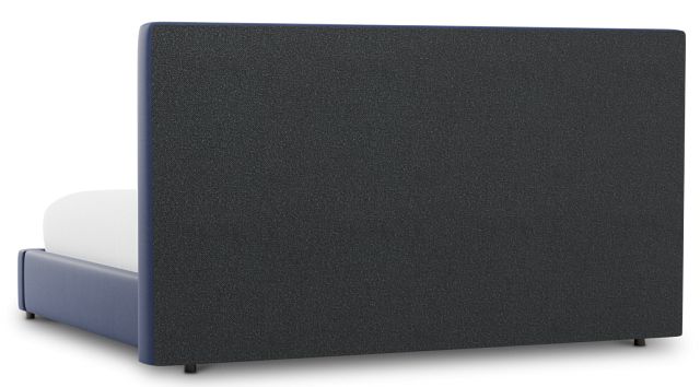 Grayton Joya Dark Blue 54" Upholstered Platform Bed