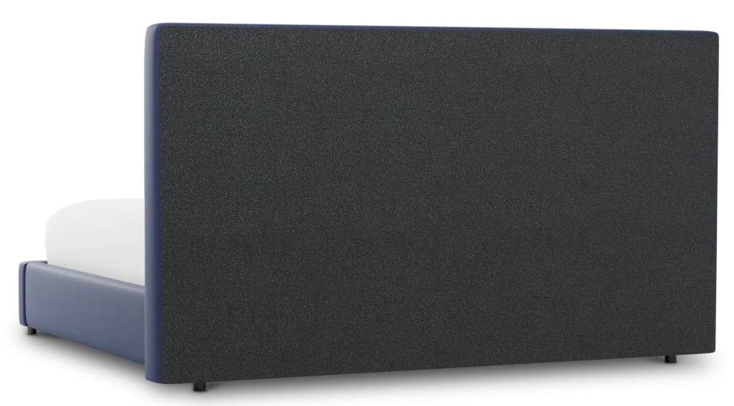 Grayton Joya Dark Blue 54" Upholstered Platform Bed