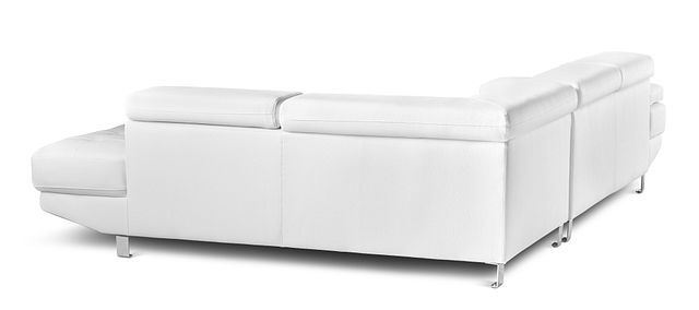 Zane White Micro Right Chaise Sectional (3)