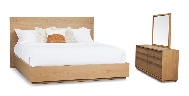 Haven Light Tone Platform Bedroom