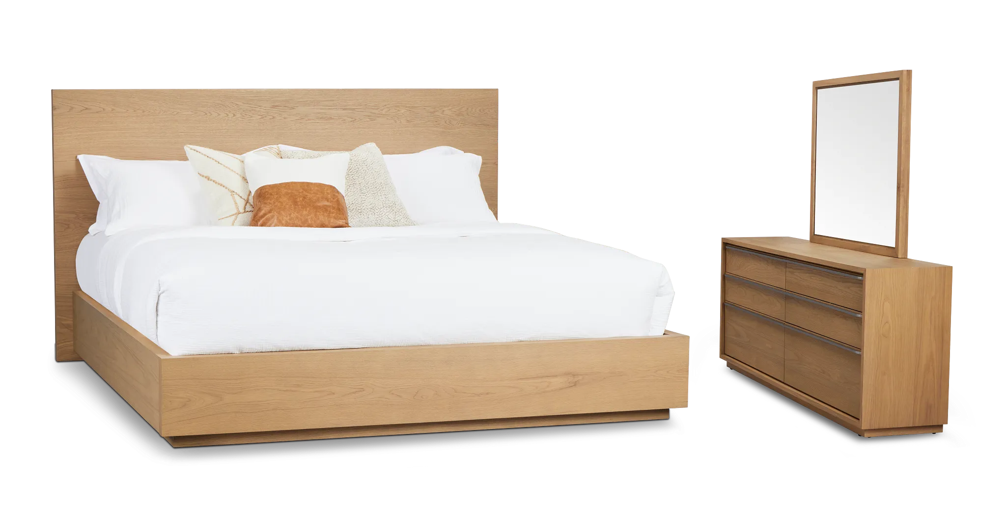 Haven Light Tone Platform Bedroom