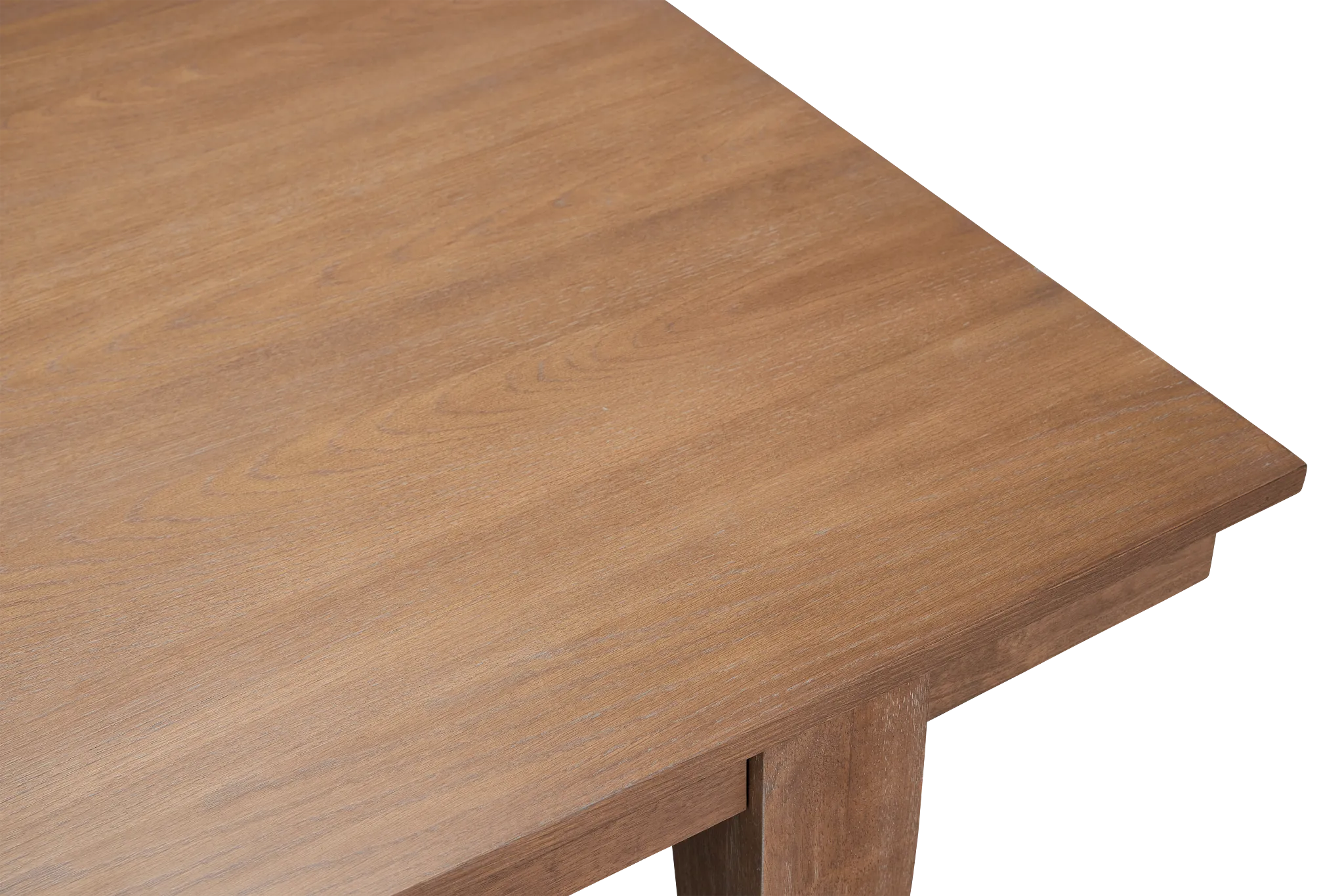 Provo Mid Tone Rect Table & 4 Gray Upholstered Chairs