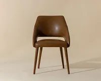 Vannah Brown Upholstered Arm Chair