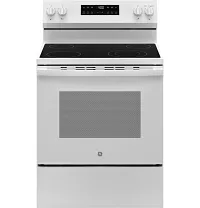 Ge 400 Series White 30" Electric Range