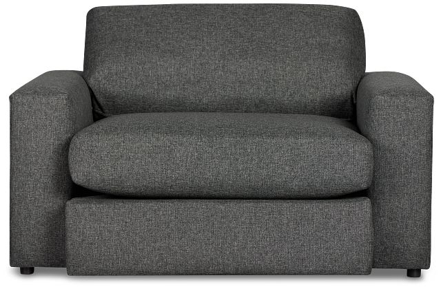 Brantley Dark Gray Fabric Oversized Chair
