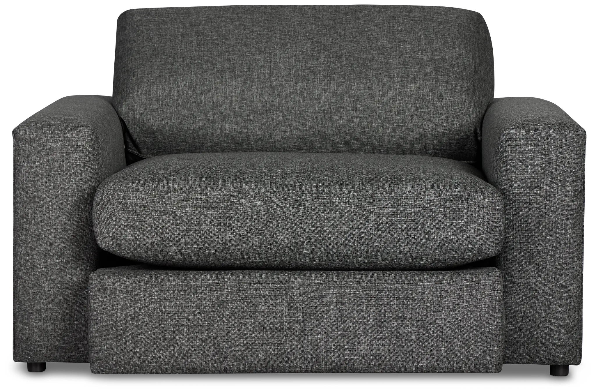 Brantley Dark Gray Fabric Oversized Chair Brantley Dark Gray Fabric Oversized Chair