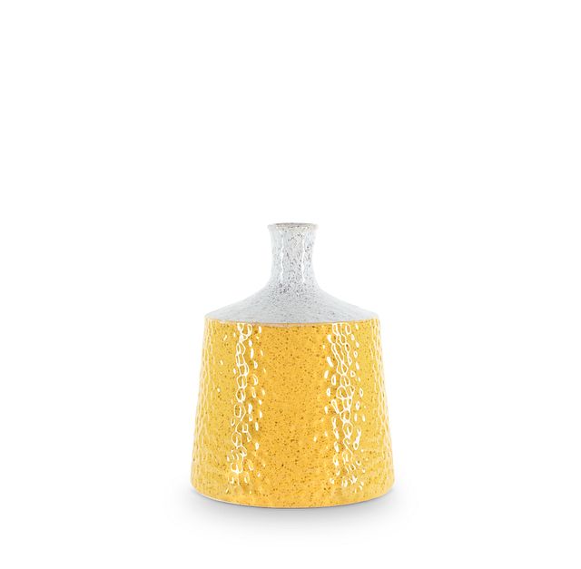London Yellow Ceramic Vase