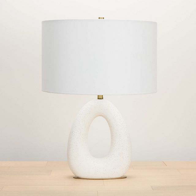 Lorna White Terrazzo Table Lamp