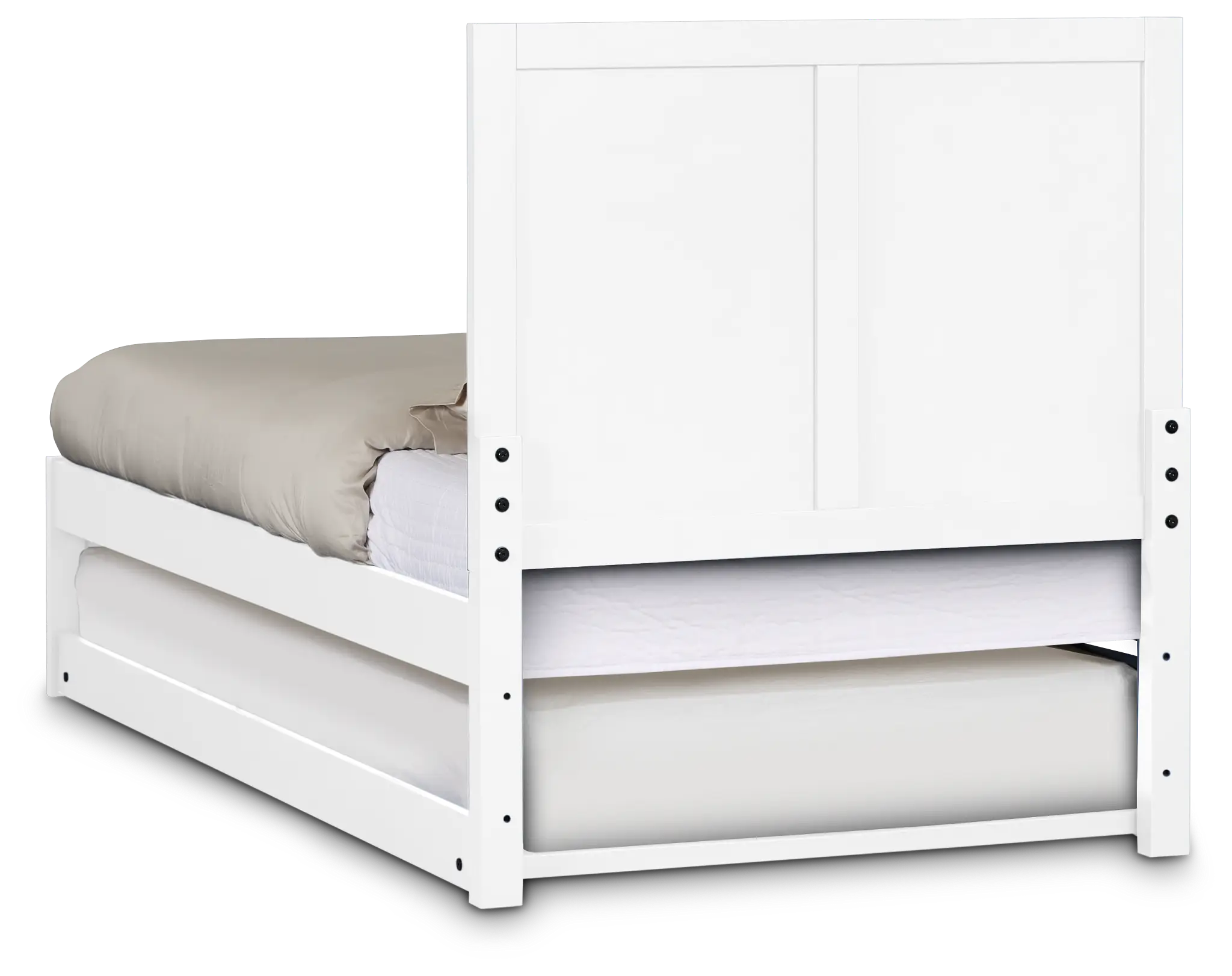 Charleston White Panel Trundle Bed Charleston White Panel Trundle Bed