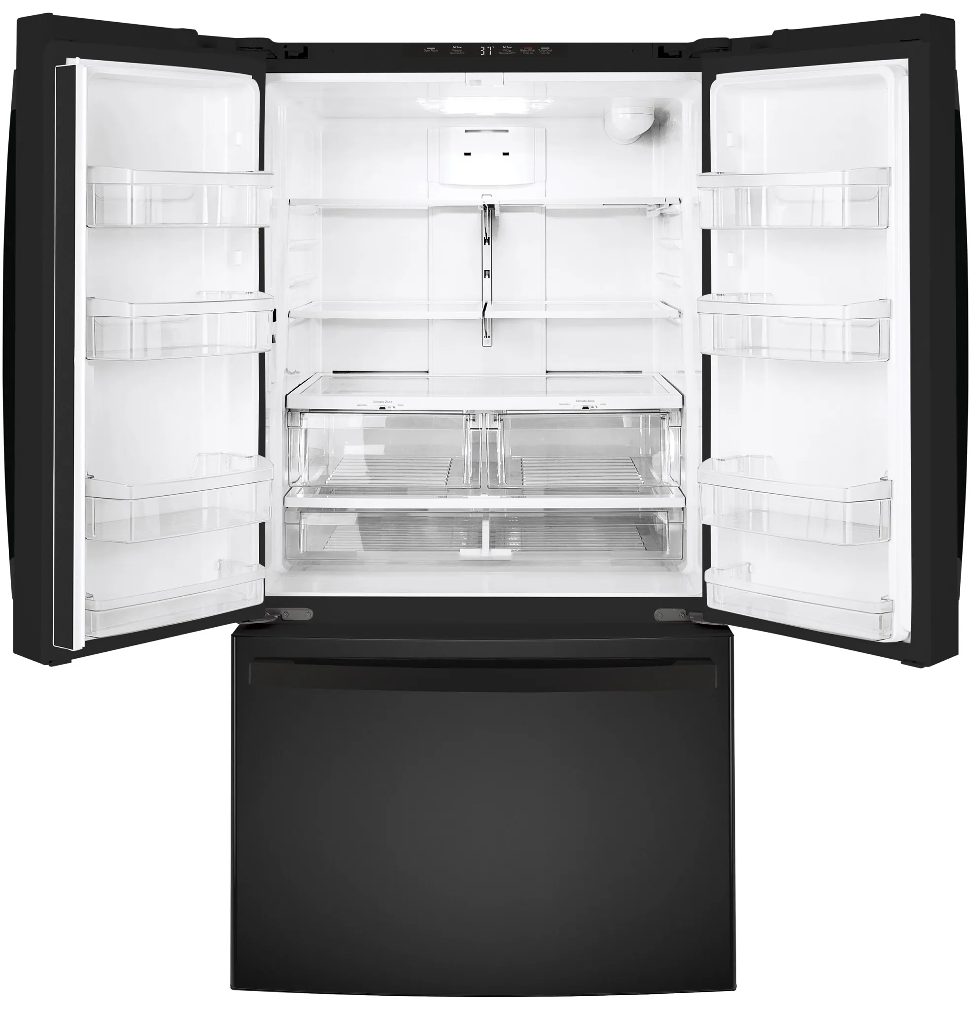 Ge 27 Series Black Bottom Freezer Refrigerator