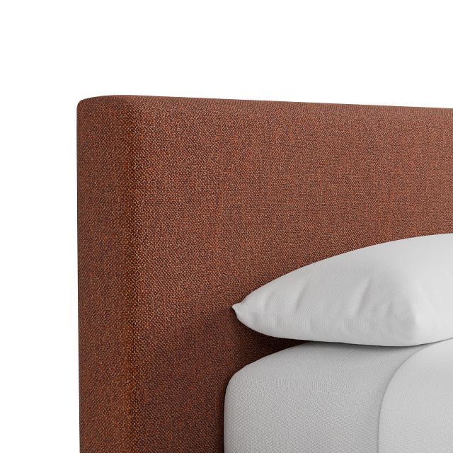 Grayton Elite Medium Brown 44" Upholstered Platform Bed