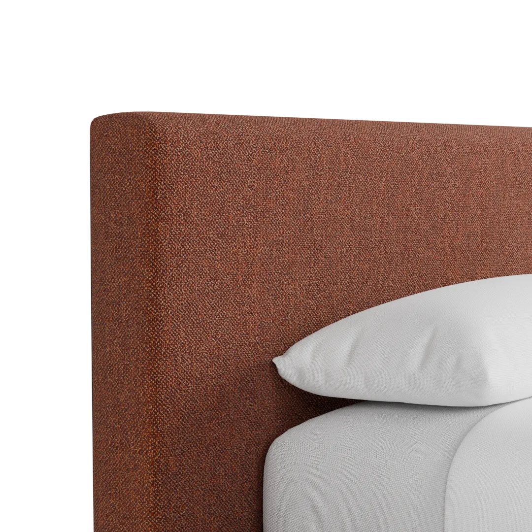 Grayton Elite Medium Brown 44" Upholstered Platform Bed