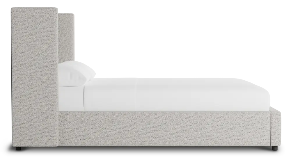 Captiva Gellar Gray 48" Upholstered Shelter Bed Captiva Gellar Gray 48" Upholstered Shelter Bed