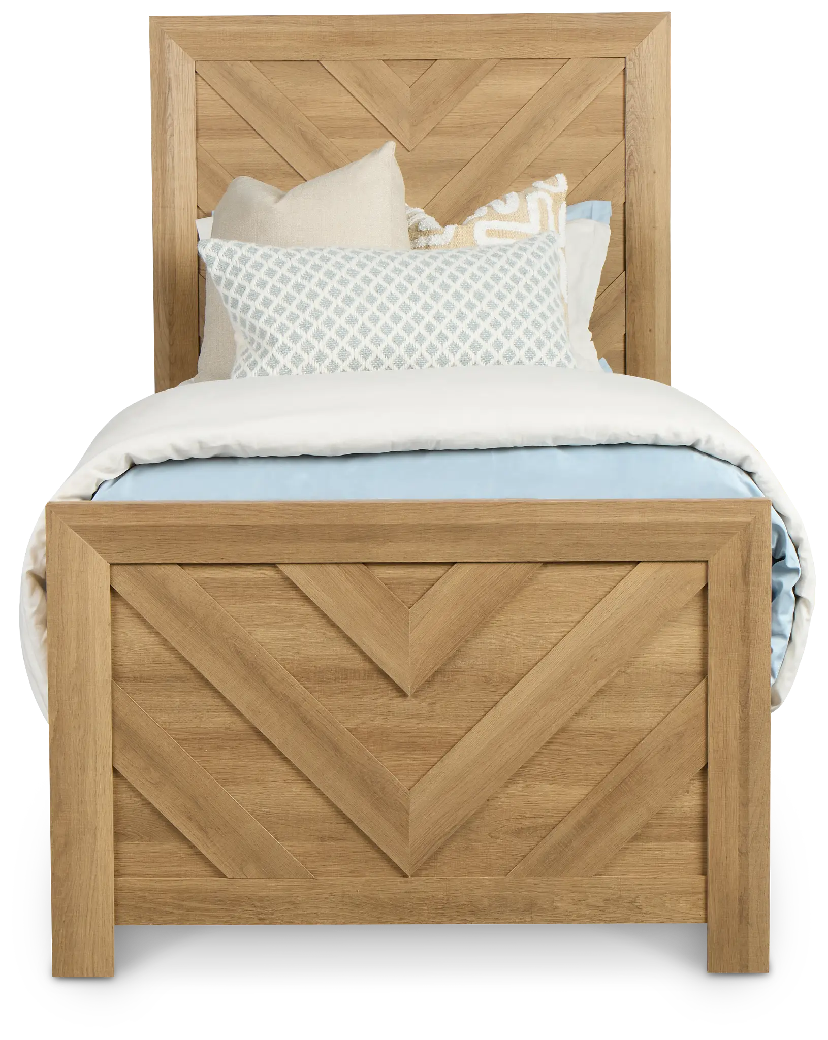 Delray Light Tone Panel Bed Delray Light Tone Panel Bed