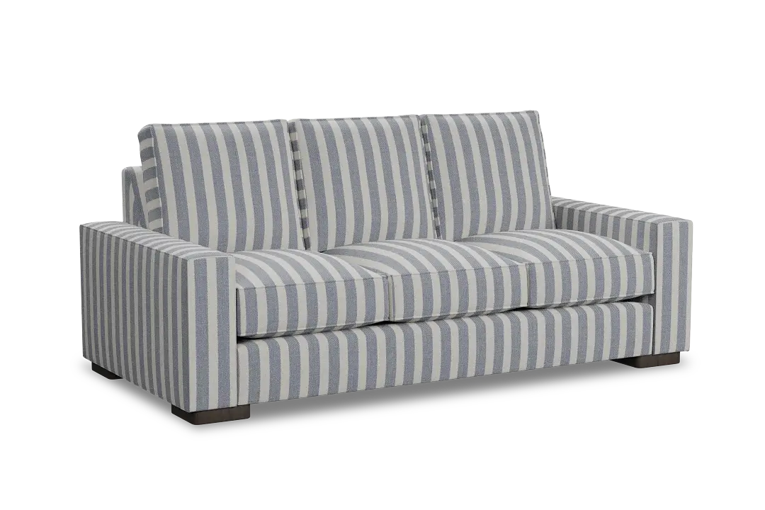 Edgewater Sea Lane Dark Blue 84" Sofa W/ 3 Cushions Edgewater Sea Lane Dark Blue 84" Sofa W/ 3 Cushions