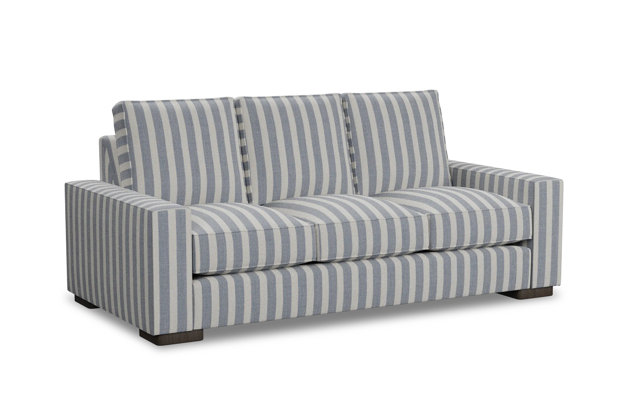 Edgewater Sea Lane Dark Blue 84" Sofa W/ 3 Cushions