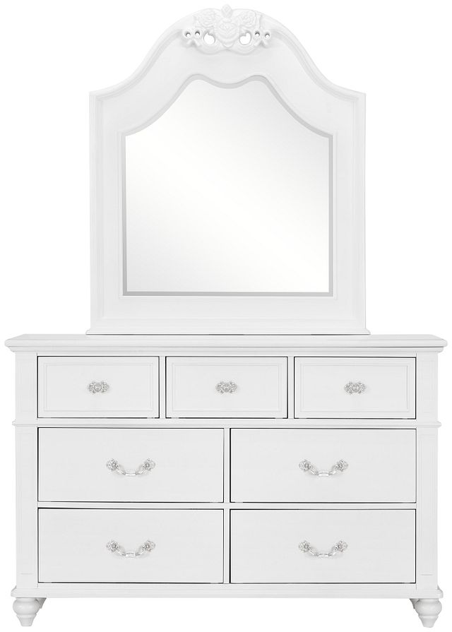 Alana White Dresser & Mirror