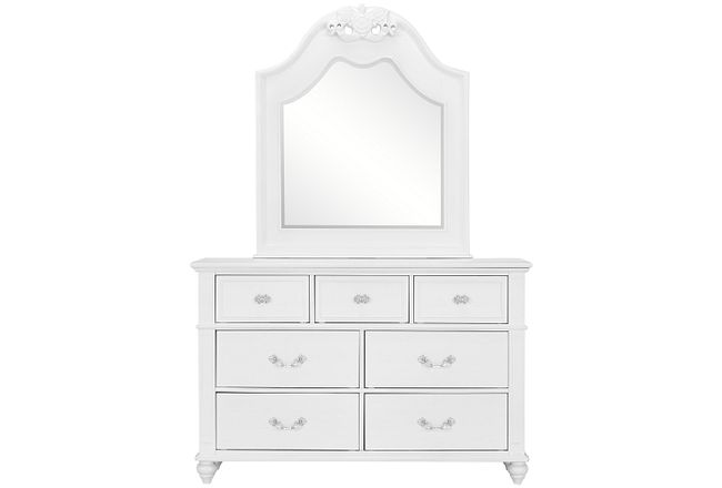 Alana White Dresser & Mirror