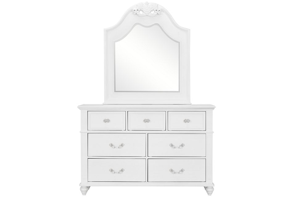 Alana White Dresser Mirror Baby, White Dresser With Mirror Drawers