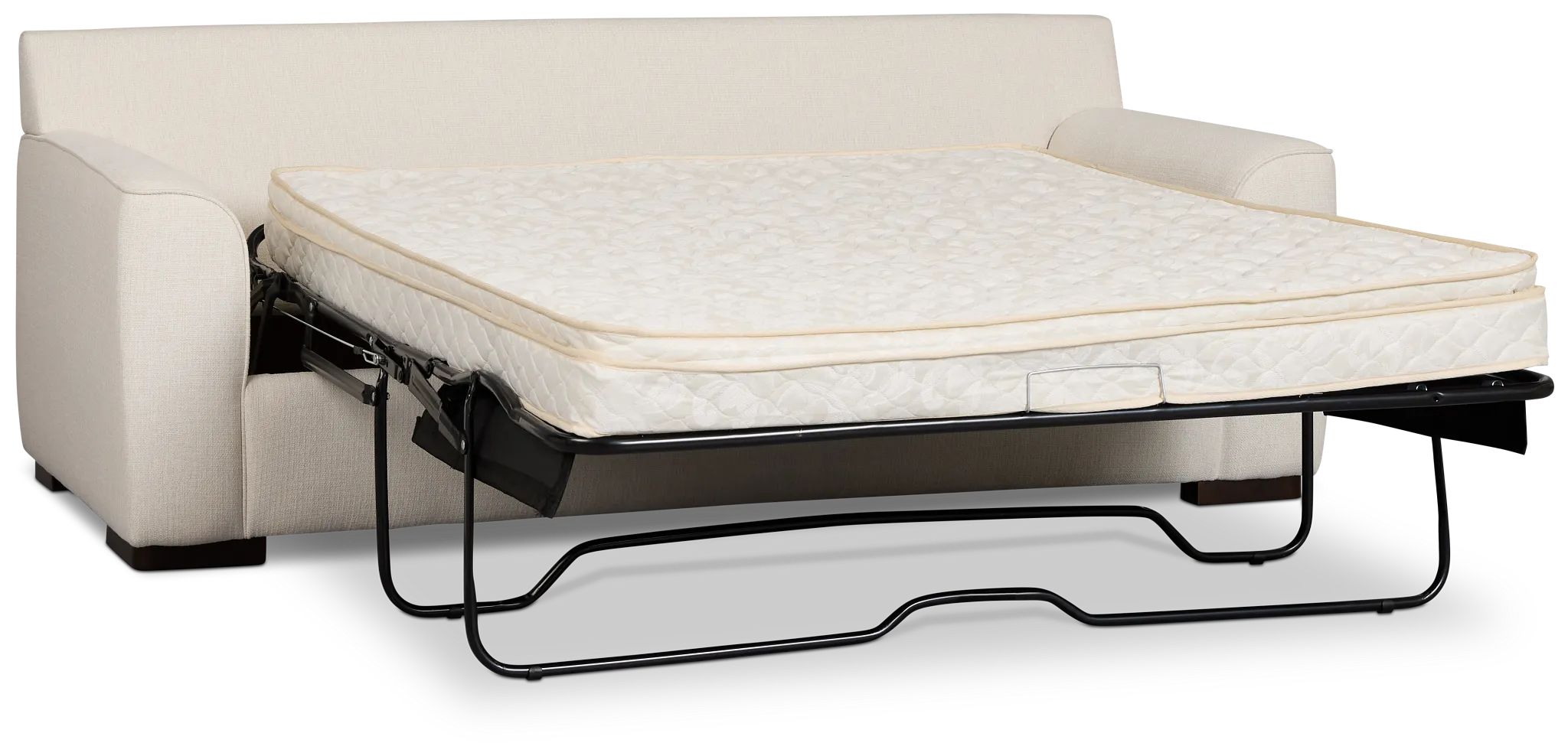 Sinclair Light Beige Fabric Innerspring Sleeper