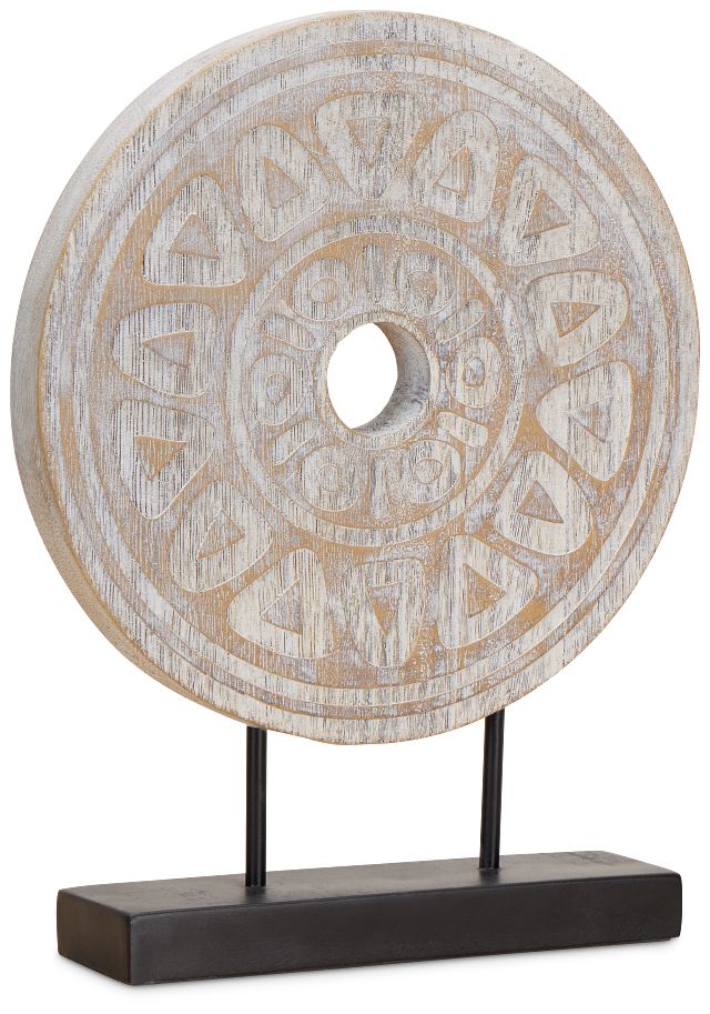 Rusty White Large Tabletop Accessory
