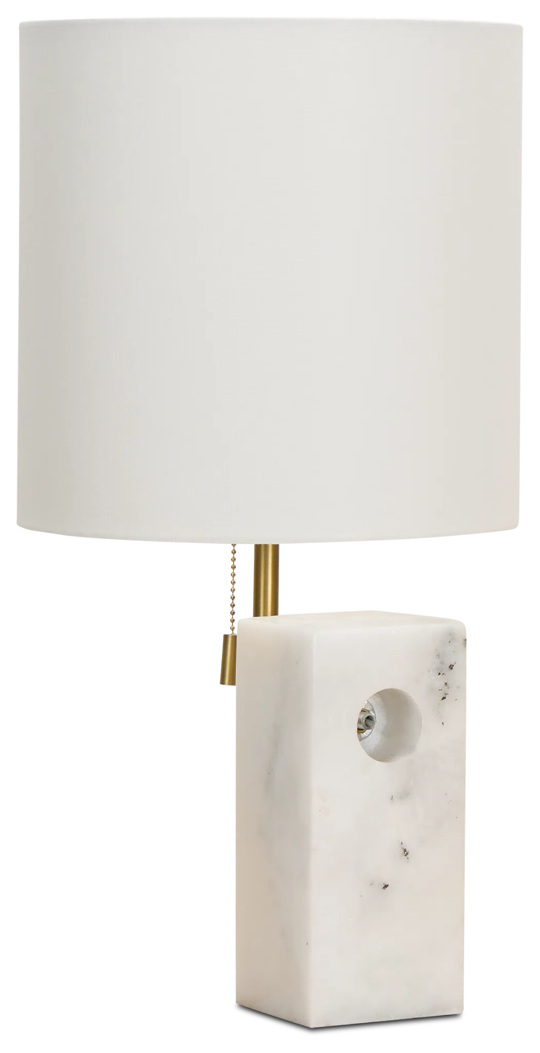 Aria White Marble Table Lamp