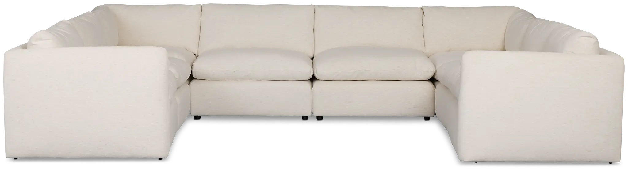 Serena White Fabric 8-piece Modular Sectional Serena White Fabric 8-piece Modular Sectional