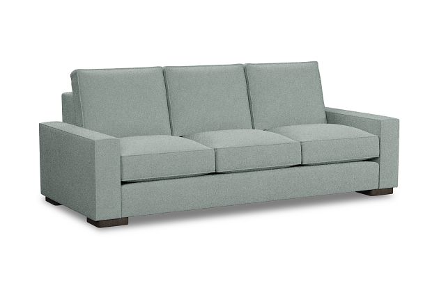 Edgewater Suave Light Green 96" Sofa W/ 3 Cushions