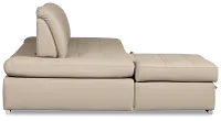 Eden Gray Micro Left Chaise Sleeper Sectional