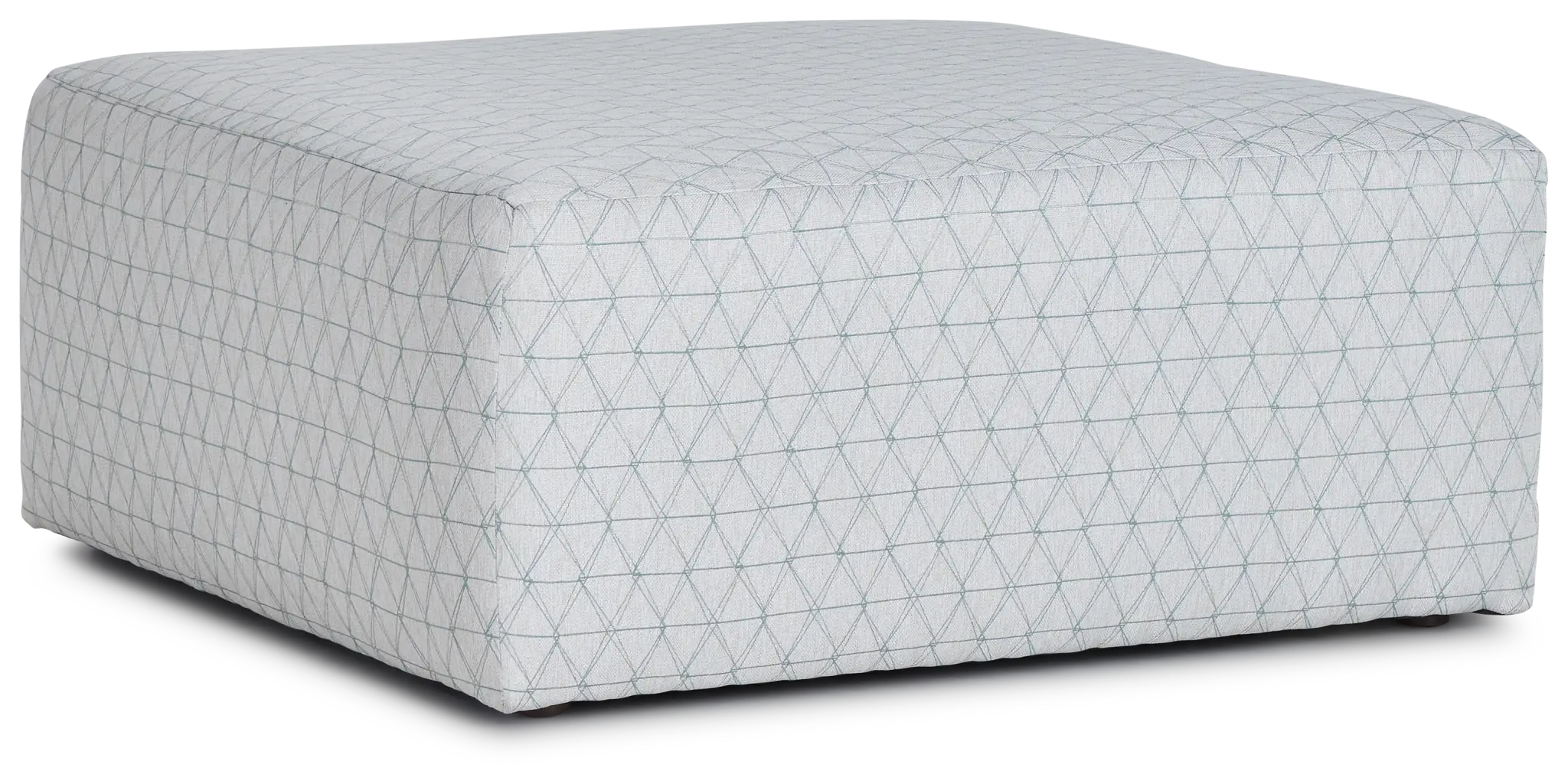 Hailey Multicolored Fabric Cocktail Ottoman Hailey Multicolored Fabric Cocktail Ottoman