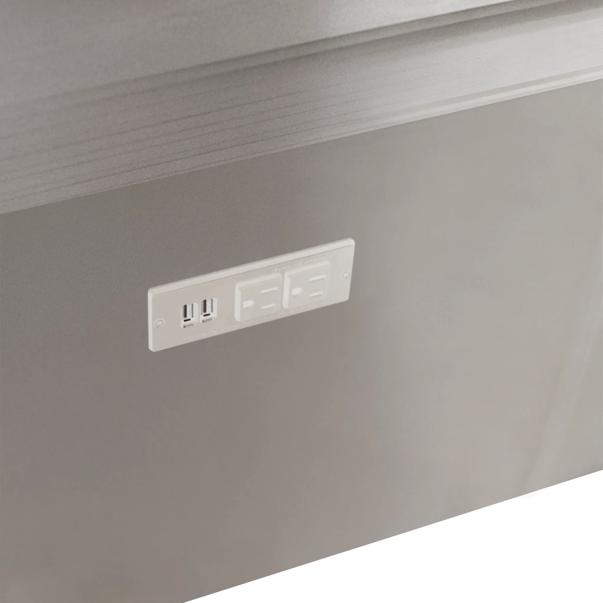 Vegas Gray Vanity & Mirror