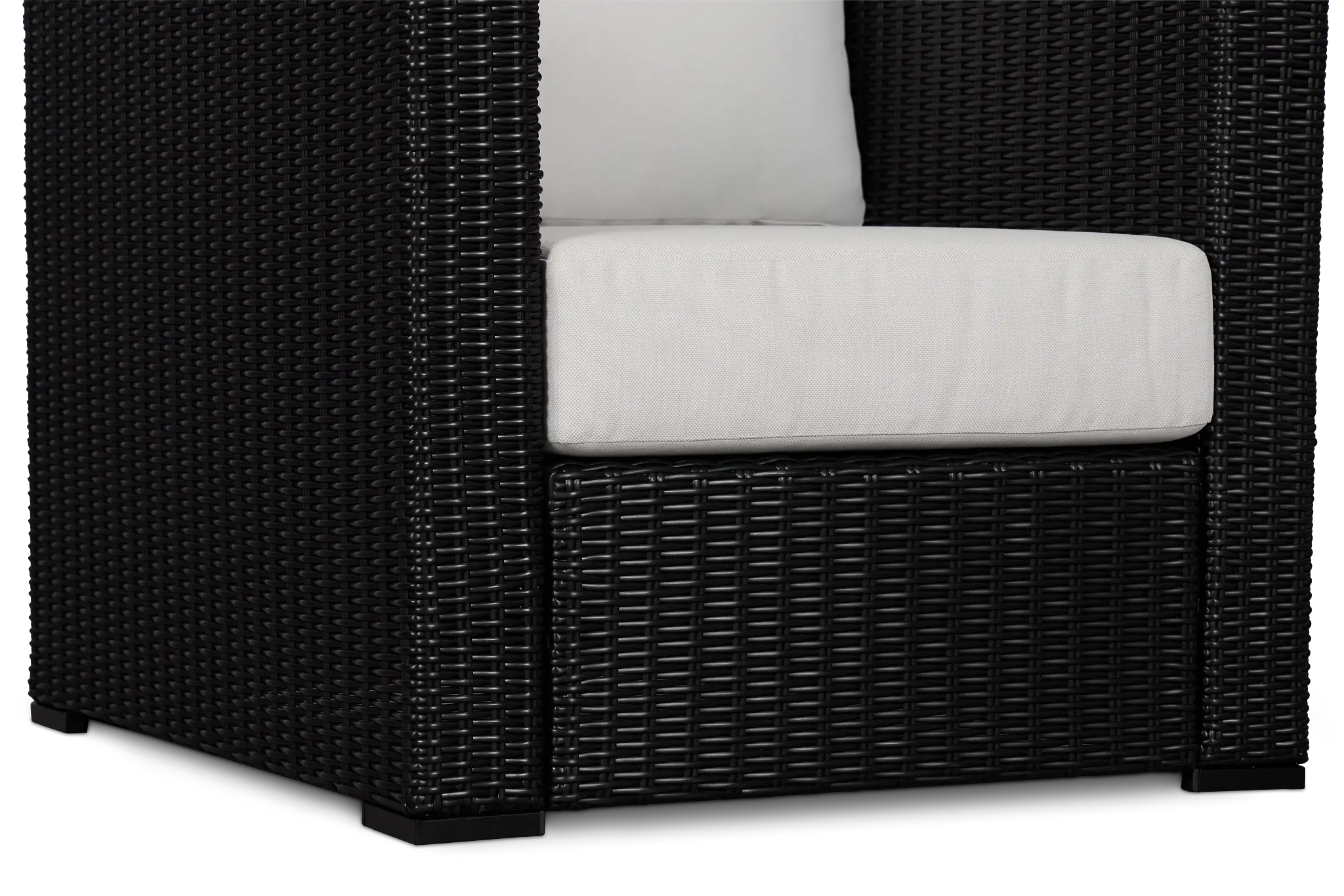 Montecito Black Chair With Light Beige Cushions Montecito Black Chair With Light Beige Cushions