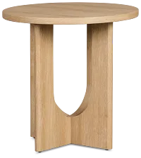 Lyndie Light Tone Round End Table