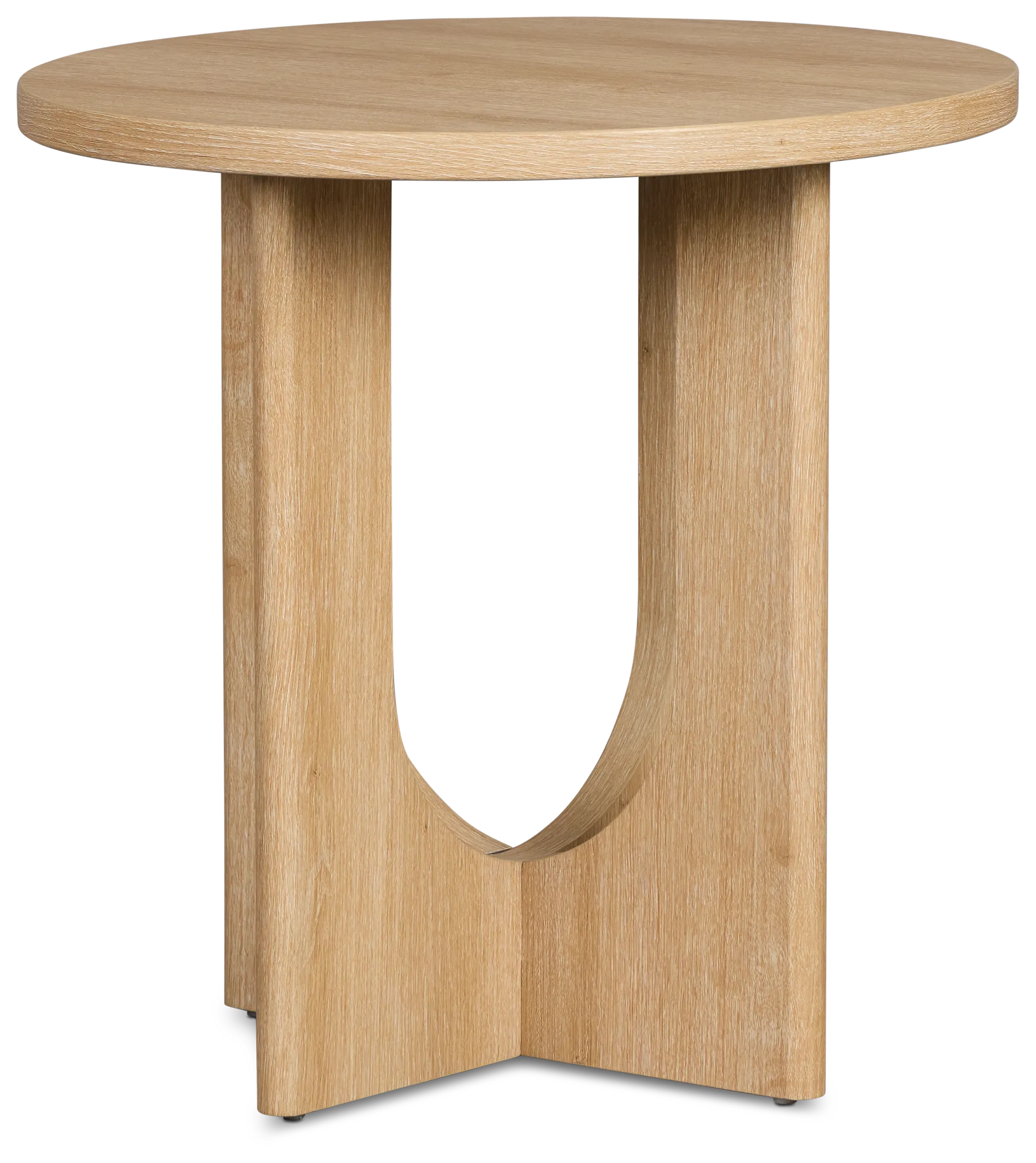 Lyndie Light Tone Round End Table
